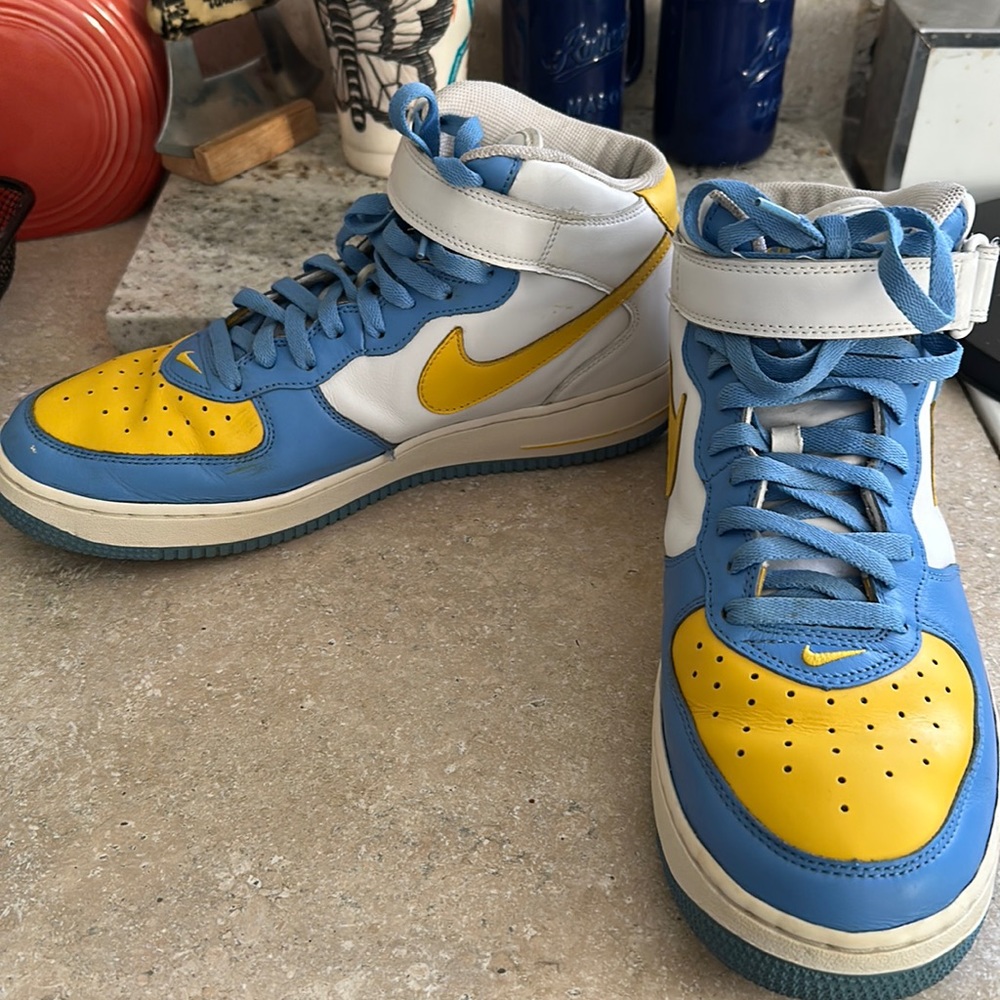 Nike Air Force 1 Mid Legend Blue Maize
